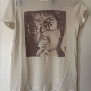 Marine Layer Cream Tee, XS, NWOT